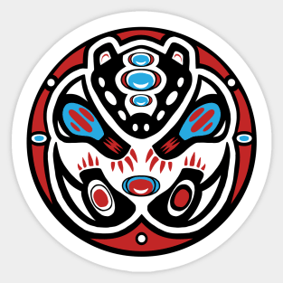 Bear Shamanic Animal Emblem Sticker